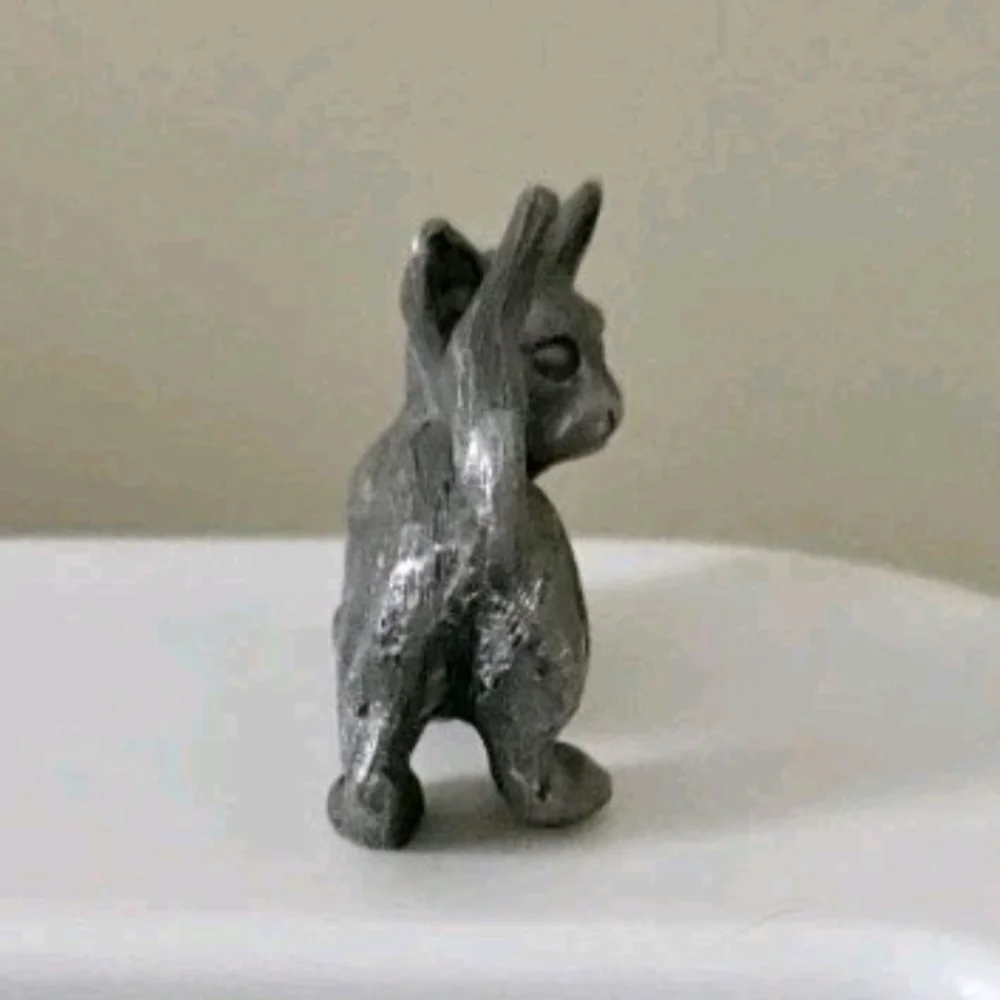 Vintage Spoontiques P6 Pewter Miniature Metal Cat Kitten Figure